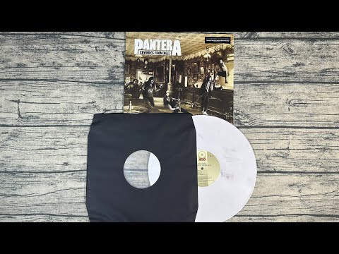Pantera - 'Cowboys From Hell' vinyl unboxing  (Limited-Edition White & Whiskey Marbled Vinyl)