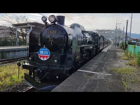 【信越本線】 C61形20号機+オハニ36形+スハ43系+DD51形842号機 快速SLレトロぐんま横川 高崎行き 磯部駅