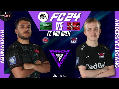 ABUMAKKAH VS ANDERS VEJRGANG | FC Pro Open 24 Match Week 3 - Group C - Match 3 (commentary English)