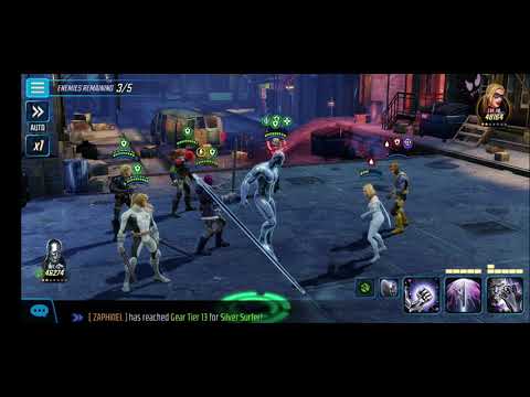 Silver Surfer  first battle test Marvel Strike Force