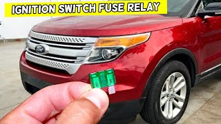 Ford Explorer Ignition Switch Fuse Relay Location Replacement 2011 2012 2013 2014 2015