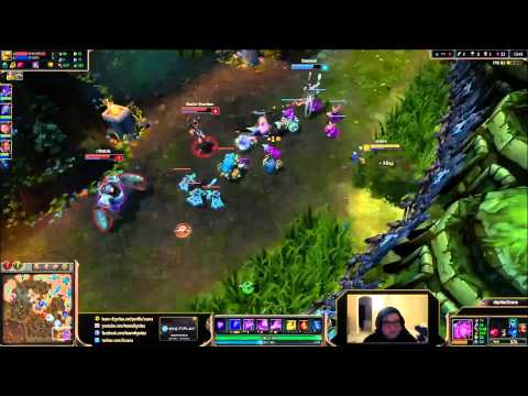 Scarra - Vel'koz vs Blitzcrank Bot Lane (Season 4)