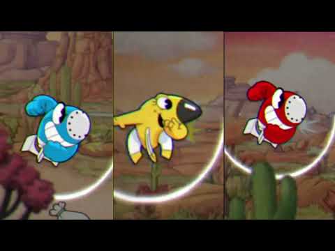 Cuphead Vs. Mugman Vs. Ms.Chalice Super Bomb Morph Comparison - Cuphead DLC