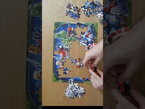 marvel avengers jigsaw puzzle 100 piece time lapse