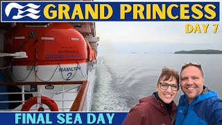Grand Princess Alaska Cruise - Final Sea Day, Galley Tour & Farewell Show | Day 7 🌊