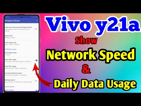 How To Show Daily Data Usage In Vivo y21a | Vivo y21a Show Daily Data Usage