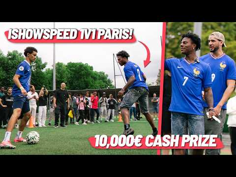 IShowSpeed in Paris 1v1 for €10,000!! It got HEATED!! 🇫🇷🔥 ft Amine 👀