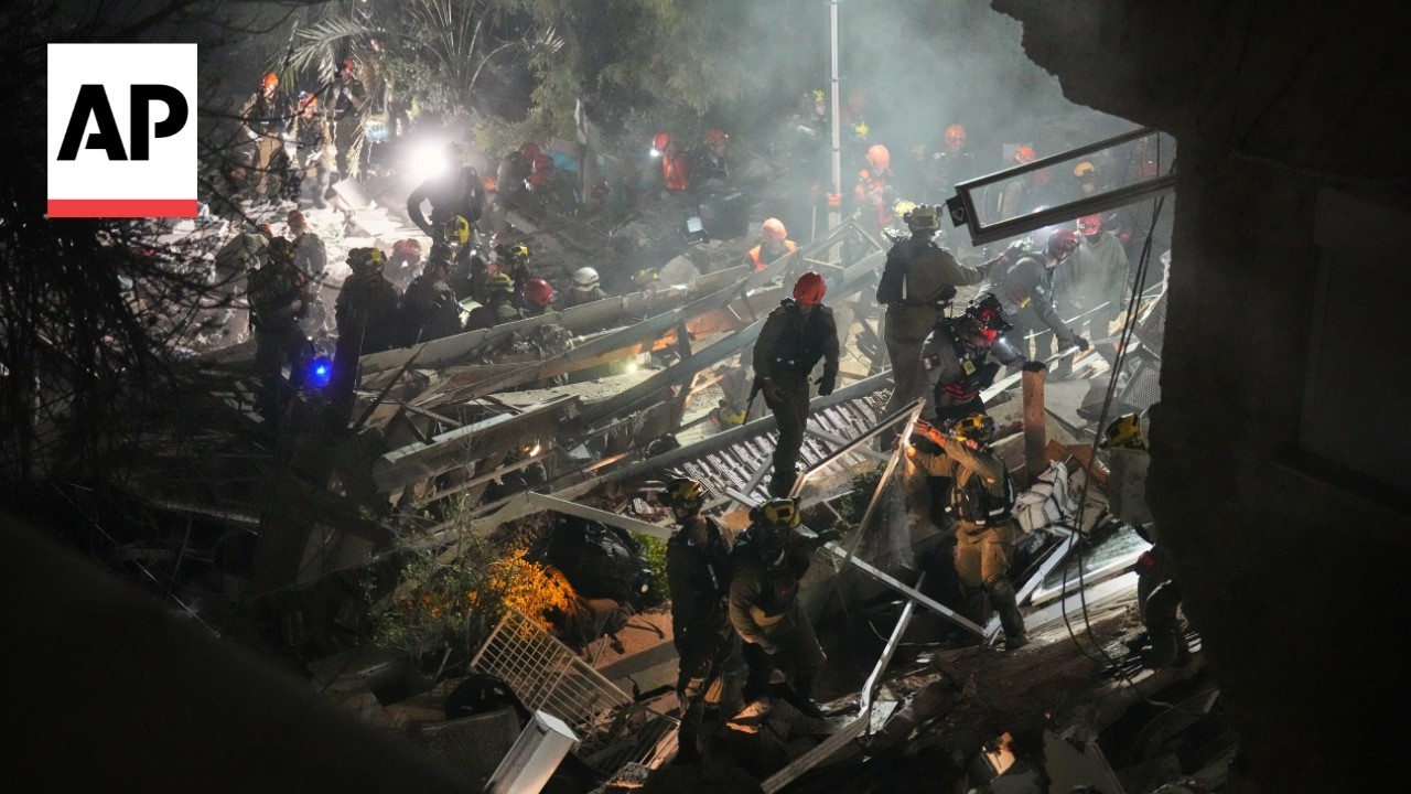 Video | Iran strikes Haifa apartment building in Israel