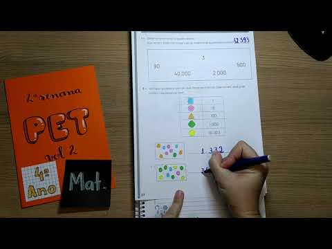 CORREÇÃO PET Vol. 2 _ Segunda Semana _ Matemática _ 4º Ano _ #FiqueEmCasa e Estude #Comigo