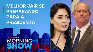 Michelle Bolsonaro critica aliança entre PL e Ciro Gomes em público