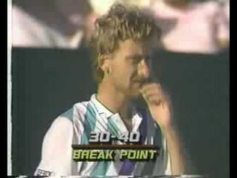 Miloslav Mecir makes fun of Ivan Lendl