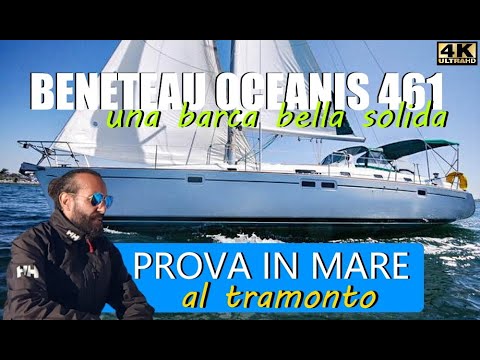 BENETEAU OCEANIS 461 navigare a vela al tramonto nel Golfo di Napoli ⛵