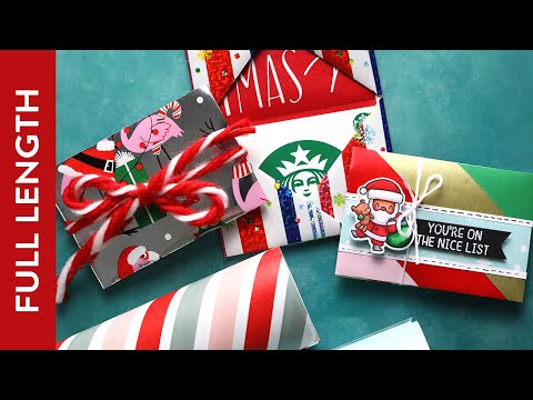 🔴 LIVE REPLAY - Holiday Card Series 2022 Day 22 - Wrapping Paper Gift Card Holders