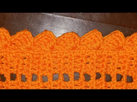 BICO DE ACABAMENTO PARA TAPETE CROCHÊ RETANGULAR!