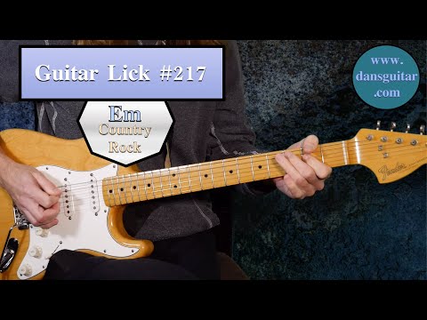 Lick Friday Week 217 - Em Country Blues Rock Style