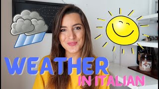 Italian WEATHER vocabulary | Learn Italian