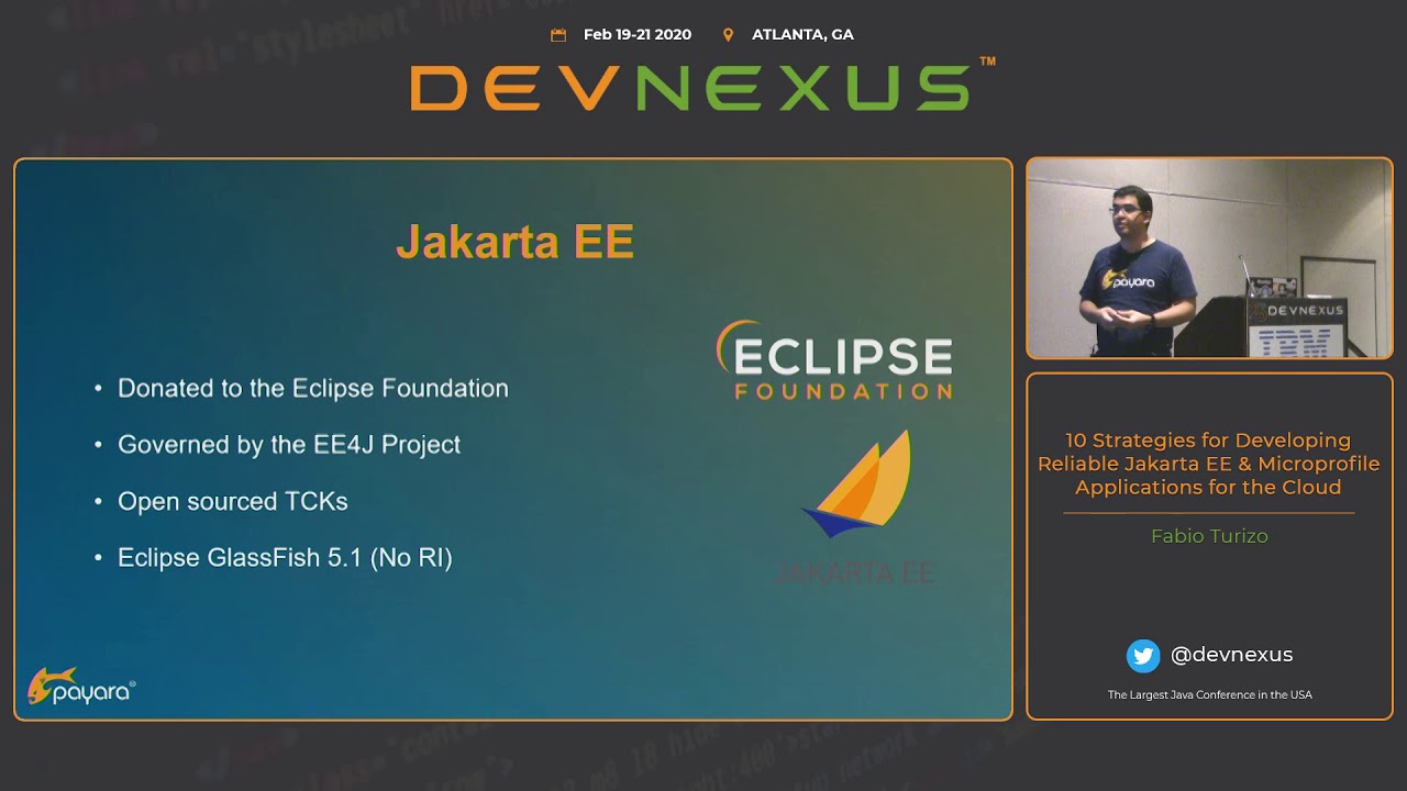 Devnexus 2020 10 strategies for developing reliable Jakarta EE & MicroProfile apps for the Cloud