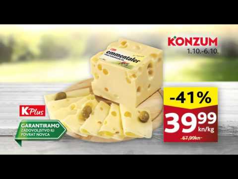 Konzum - Akcija katalog 1.10. - 6.10.2015.