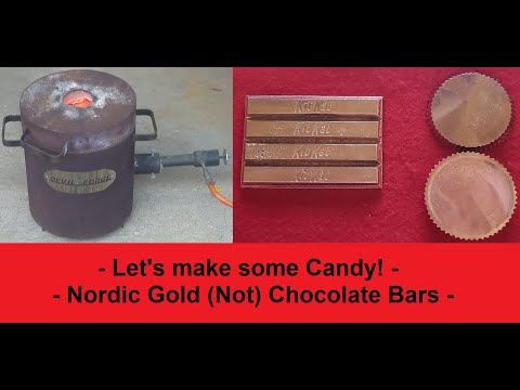 Let's Make some Candy! Casting Nordic Gold Kit-Kat bars and Peanut Butter Cups  - Devil Forge