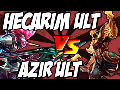 Azir Ult vs Hecarim Ult - Emperor's Divide vs Onslaught of Shadows by LoL Clash & Combo