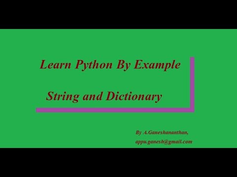 Learn Python By Examples Data Dictionary Application