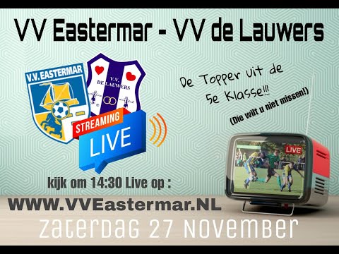 Livestream: VV Eastermar - VV De Lauwers  (27-11-2021)