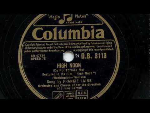 Frankie Laine 'High Noon' Original 1952 78 rpm