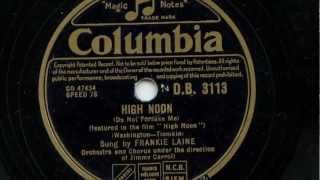 Frankie Laine &#39;High Noon&#39; Original 1952 78 rpm