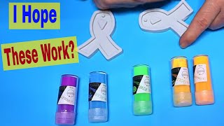 Resin Experiment: Glow In The Dark Powder on Awareness Moulds