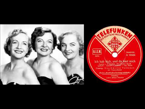 ICH HAB DICH, UND DU HAST MICH, Harmony Sisters Tanssiorkesterin säestyksellä   joulukuussa 1942