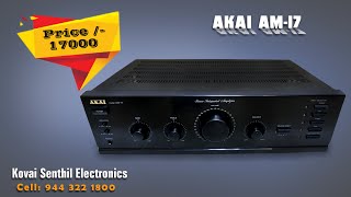 Video thumbnail for @20#AKAI AM 17 STERIEO AMPLIFIER FOR SALE RS.17000 by KOVAI SENTHIL ELECTRONICS