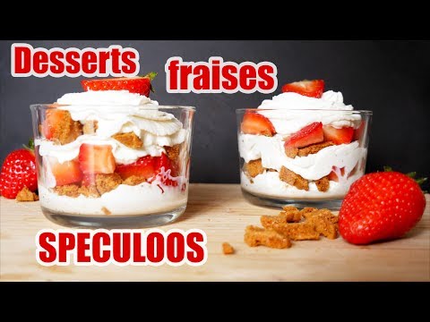 Desserts fraises speculoos facile et rapide 🍓
