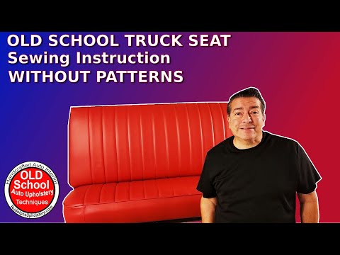 Really bad aftermarket Old School truck seat cover makeover