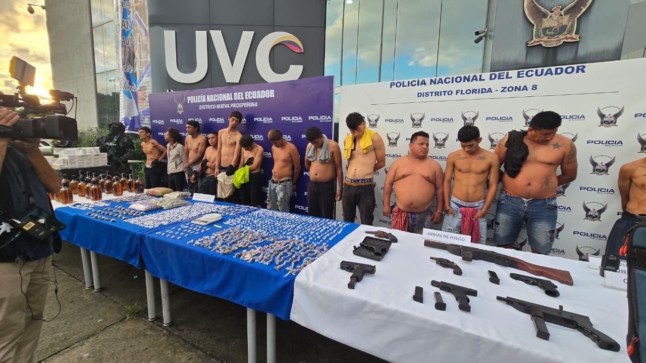 13 Detenidos en impactante operativo en diferentes zonas de Guayaquil