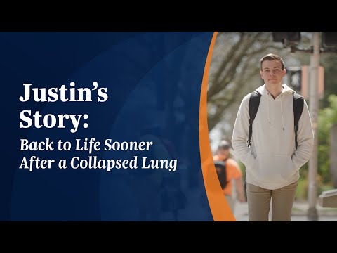 Justin’s Story: Back to Life Sooner After a Collapsed Lung
