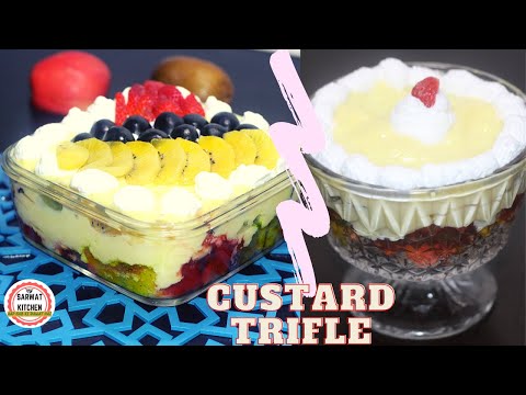 Custard Trifle | Delicious Dessert Recipe | Fruit Custard recipe | Sarwat Kitchen