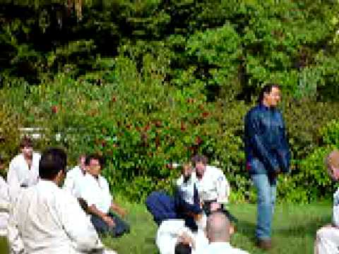 Tenshin Aikido - Sensei Luis Santos taking Ukemi for Steven Seagal 1