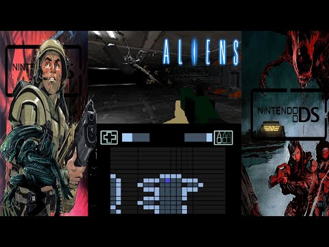 Alien DS (Homebrew Game / Nintendo DS) (3D FIRST PERSON SHOOTER) - NINTENDO DS Longplay (FULL GAME)