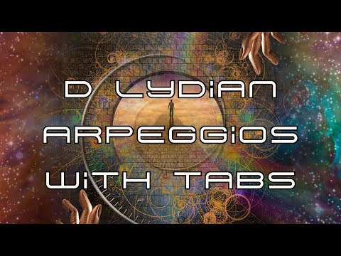 D Lydian Arpeggios With Tabs & Backing Track - How to Play and Improvise