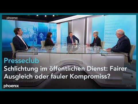Presseclub: Schlichtung im öffentlichen Dienst: Fairer Ausgleich oder fauler Kompromiss?