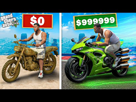 Franklin $1 to $1,000,000,000 SUPER BIKE In GTA 5!