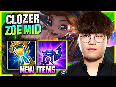 CLOZER PICKS ZOE WITH NEW ITEM LUDENS TEMPEST! - T1 Clozer Plays Zoe Mid vs Ekko! | Preseason 11