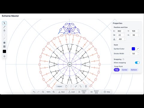 Где и как нарисовать схему вязания крючком / Мастер схем