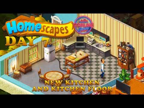 Homescapes | Day 7 | Full Story Playthrough | New Kitchen And Kitchen Floor
