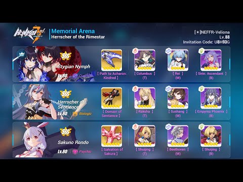 HI3 EX Memorial Arena Rimestar 31786 (SSS SN, SSS HoS, SR) Breakdown