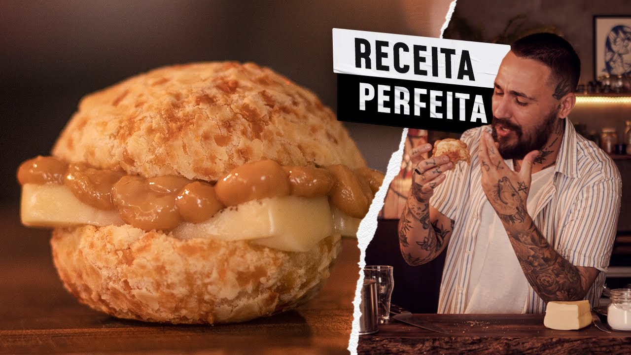 PÃO DE QUEIJO RECHEADO COM DOCE DE LEITE! ??