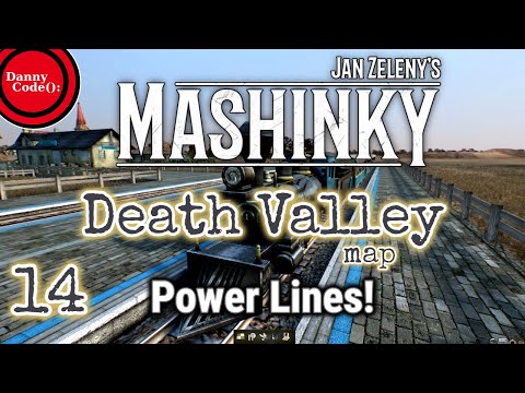 MASHINKY - Death Valley Map Playthrough - Ep14 - Power Lines! (Gameplay) #Mashinky