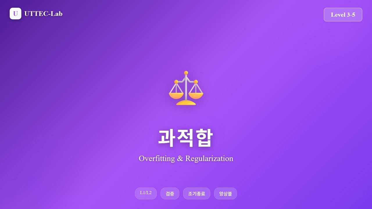 과적합과 정규화 강의 영상