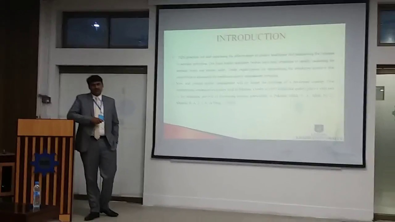 Babar Sohail ICMBT-2017 Research Paper Presented