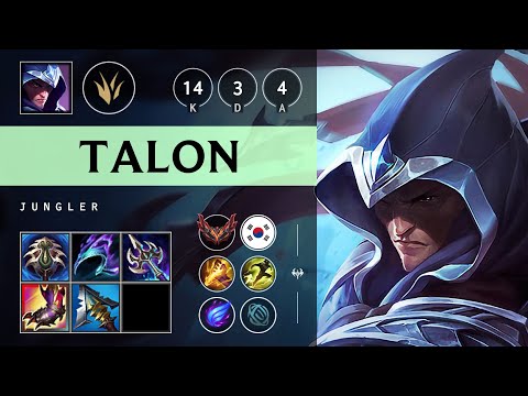 Talon Jungle vs Viego - KR Grandmaster Patch 25.21